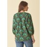 Chemise imprimé vert DCHL154 - Diplodocus