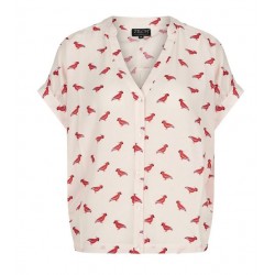 Blouse Parrot Off White...