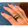 Bague Lumi Blue Ray  - bangle up