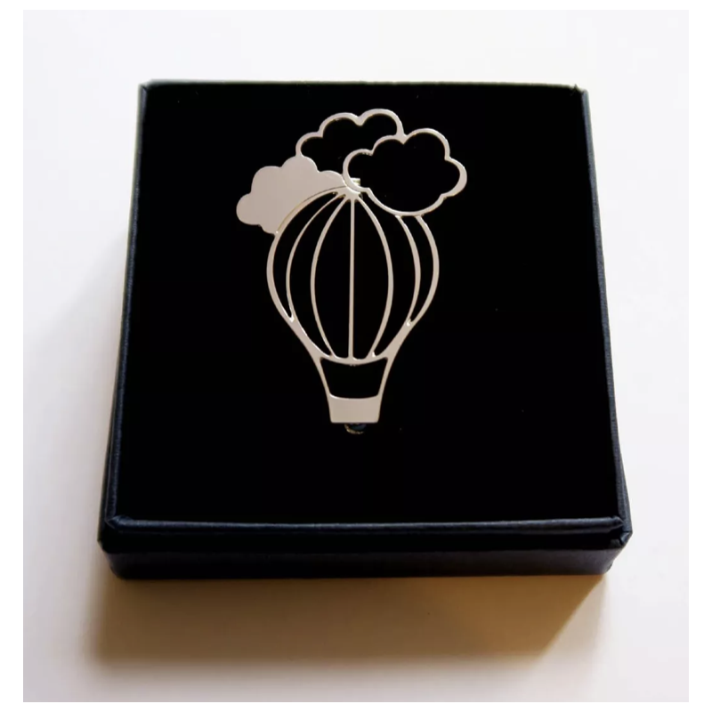 Broche Montgolfière Argentée - Hirondelle Bijoux - Achat en ligne - Jaines