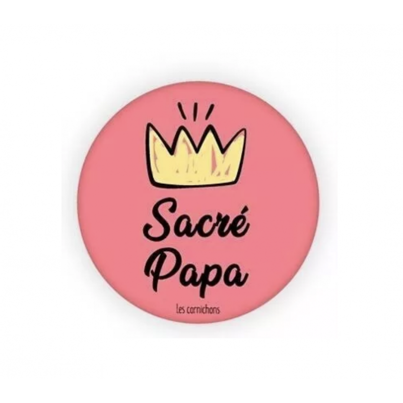 Magnet décapsuleur Sacré Papa - Les Cornichons