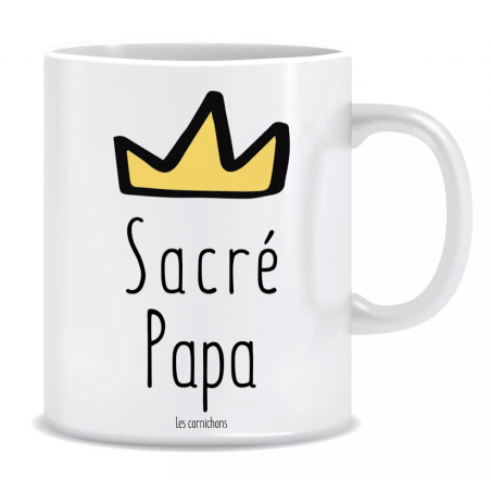 Mug Sacré Papa - Les Cornichons - Achat en ligne - Jaines