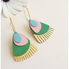 Boucles d'oreille Marcello Capri - Rose Bouchon