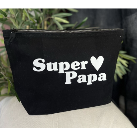 Trousse de toilette Super Papa - Toiles Chics - Achat en ligne - Jaïnès