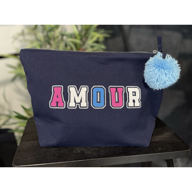 Trousse de toilette Amour - Toiles Chics - Achat en ligne - Jaïnès