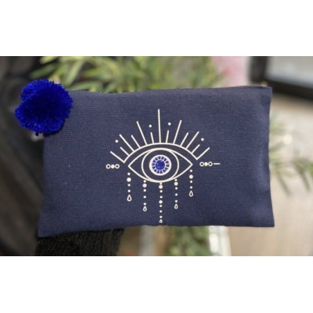 Pochette zippée Oeil - Toiles Chics - Achat en ligne - Jaines