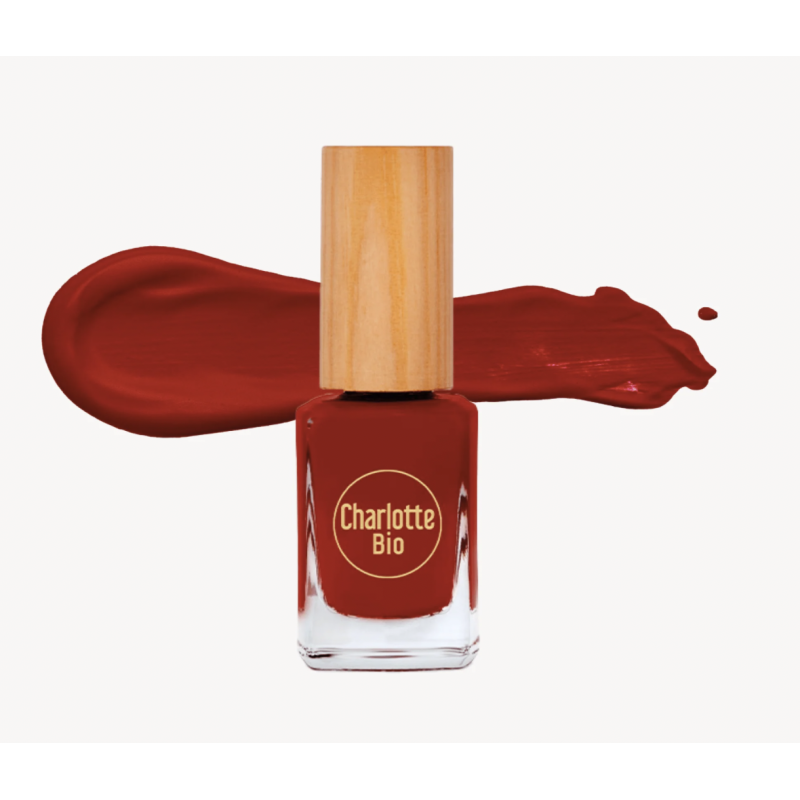 Vernis à ongles Rouge Bordeaux - Charlotte Bio - Achat en ligne - Jaines