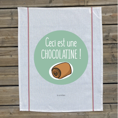 Torchon Ceci Est Une Chocolatine - Les Cornichons - Achat en ligne - Jaines