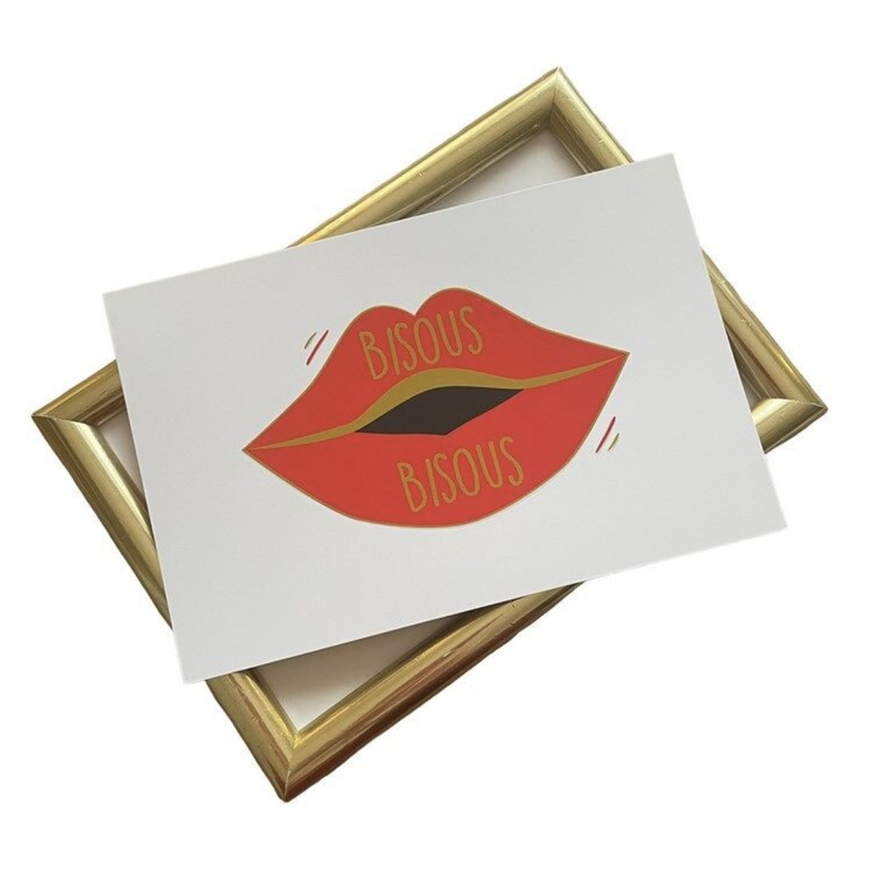 Carte Bisous Bisous - Madame La Mouette - Achat en ligne - Jaines
