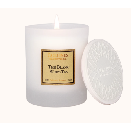Bougie parfumée Thé Blanc - Collines de Provence - Achat en ligne - Jaines