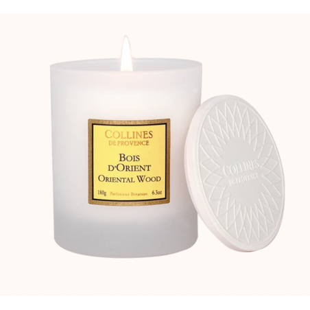Bougie parfumée Bois d'Orient - Collines de Provence - Achat en ligne - Jaines