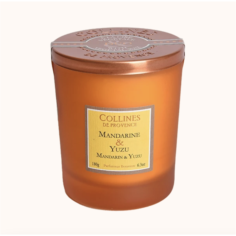 Bougie parfumée Mandarine et Yuzu - Collines de Provence