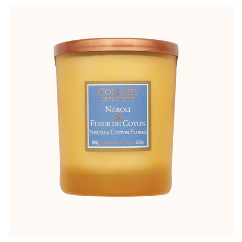 Bougie parfumée Neroli et Fleur de Coton - Collines de Provence