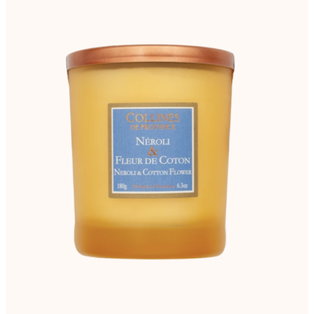 Bougie parfumée Neroli et Fleur de Coton - Collines de Provence - Achat en ligne - Jaines