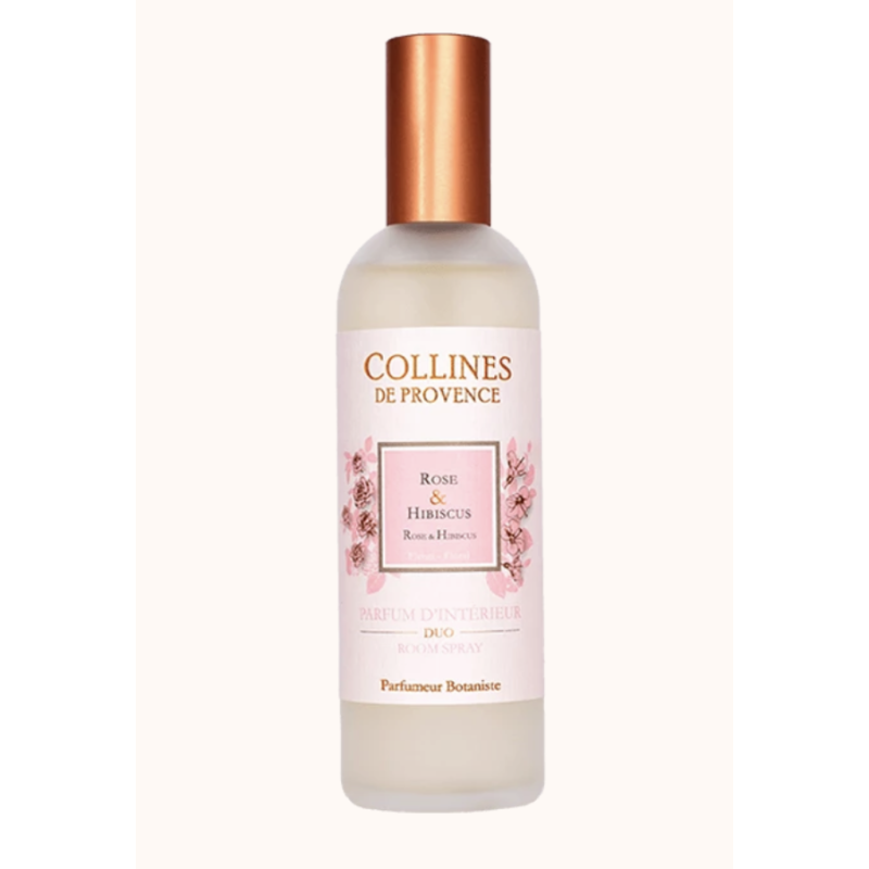 Parfum d'intérieur Rose et Hibiscus - Collines de Provence