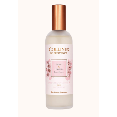 Parfum d'intérieur Rose et Hibiscus - Collines de Provence - Achat en ligne - Jaines