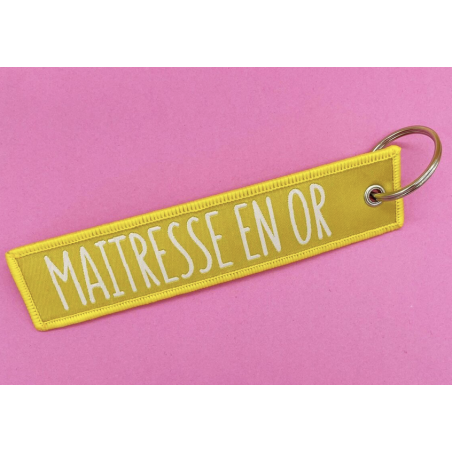 Porte-Clés Maîtresse en Or - Les Cornichons - Achat en ligne - Jaines