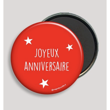 Magnet Joyeux Anniversaire - Magnet Your Life - Achat en ligne - Jaines