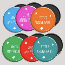 Magnet Joyeux Anniversaire - Magnet Your Life - Achat en ligne - Jaines