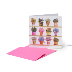 Carte de voeux FLOWERS - Legami - Achat en ligne - Jaines