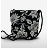 Sac bandoulière FLEURS Noires - Belly Moden