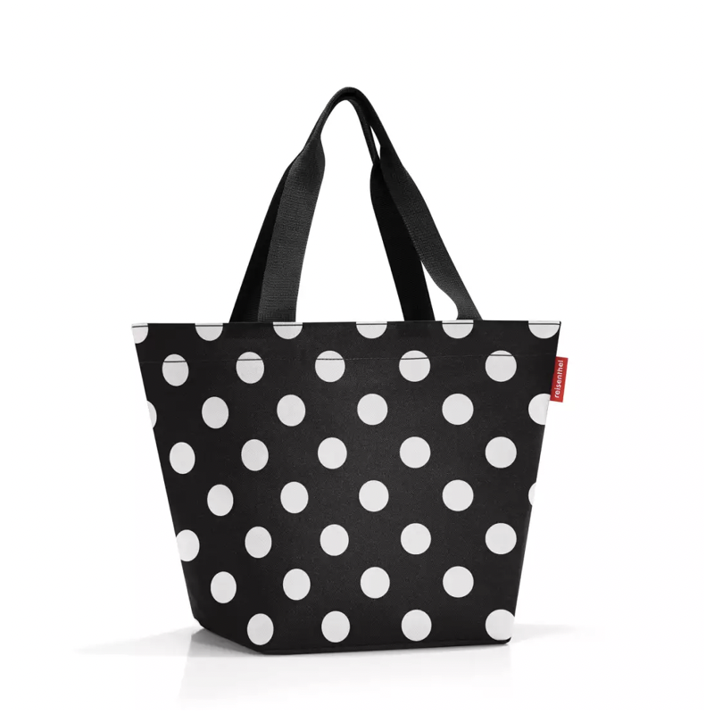 Shopper M WHITE DOTS - reisenthel