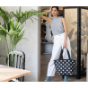 Shopper M WHITE DOTS - reisenthel