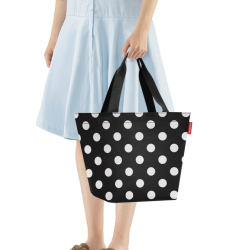 Shopper M WHITE DOTS - reisenthel