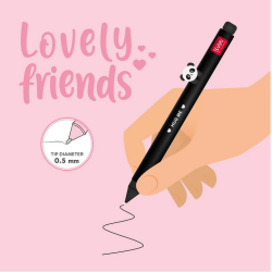 Stylo à encre Gel Lovely Friends Panda - Legami - Legami - Achat en ligne - Jaines