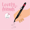 Stylo à encre Gel Lovely Friends Panda - Legami - Legami - Achat en ligne - Jaines