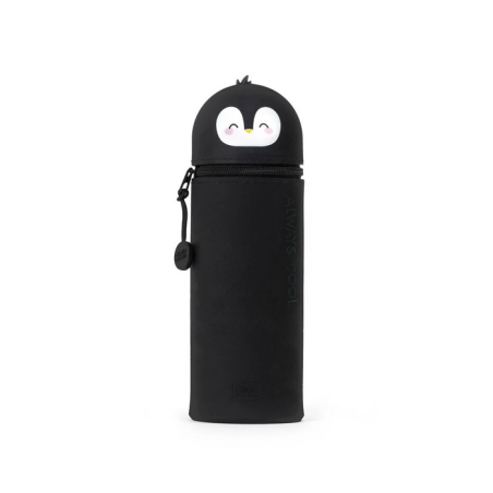 Trousse en Silicone Souple 2-en-1 - Penguin - Kawaii - Legami - Achat en ligne - Jaines