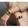 Jonc PEONY Noir Carbone - bangle up