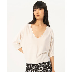 Pull Oversize blanc BASI232...
