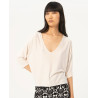 Pull Oversize blanc BASI232 - Surkana