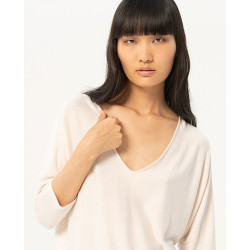 Pull Oversize blanc BASI232 - Surkana