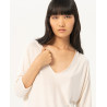 Pull Oversize blanc BASI232 - Surkana