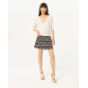 Pull Oversize blanc BASI232 - Surkana