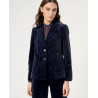 Blazer velours Bleu marine NEPA321 - Surkana