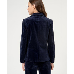 Blazer velours Bleu marine NEPA321 - Surkana