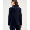 Blazer velours Bleu marine NEPA321 - Surkana