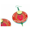 Boucles d'Oreilles Rouge et Doré - Sunkris - Achat en ligne - Jaines