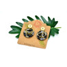 Boucles D'Oreilles Noir et Doré - Jaïnès & Co