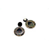 Boucles D'Oreilles Plume de paon - Jaïnès & Co