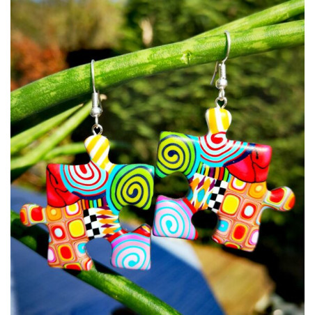Broche Puzzle XL - Liz Créations - Achat en ligne - Jaines