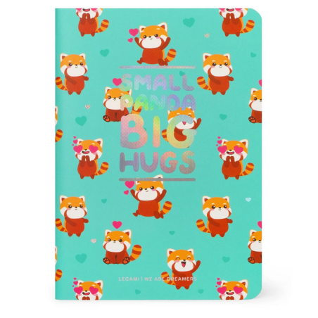 Calepin Panda Roux A5 - Legami- Legami - Achat en ligne - Jaines