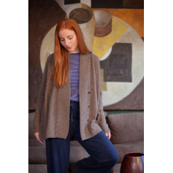 Cardigan soft blue ZONIA - Mansted