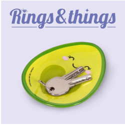 Soucoupe en Céramique Avocado - Rings & Things - Legami - Achat en ligne - Jaines