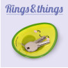 Soucoupe en Céramique Avocado - Rings & Things - Legami - Achat en ligne - Jaines