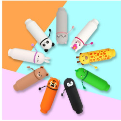 Trousse en Silicone Souple 2-en-1 - Kawaii- Tiger - Legami