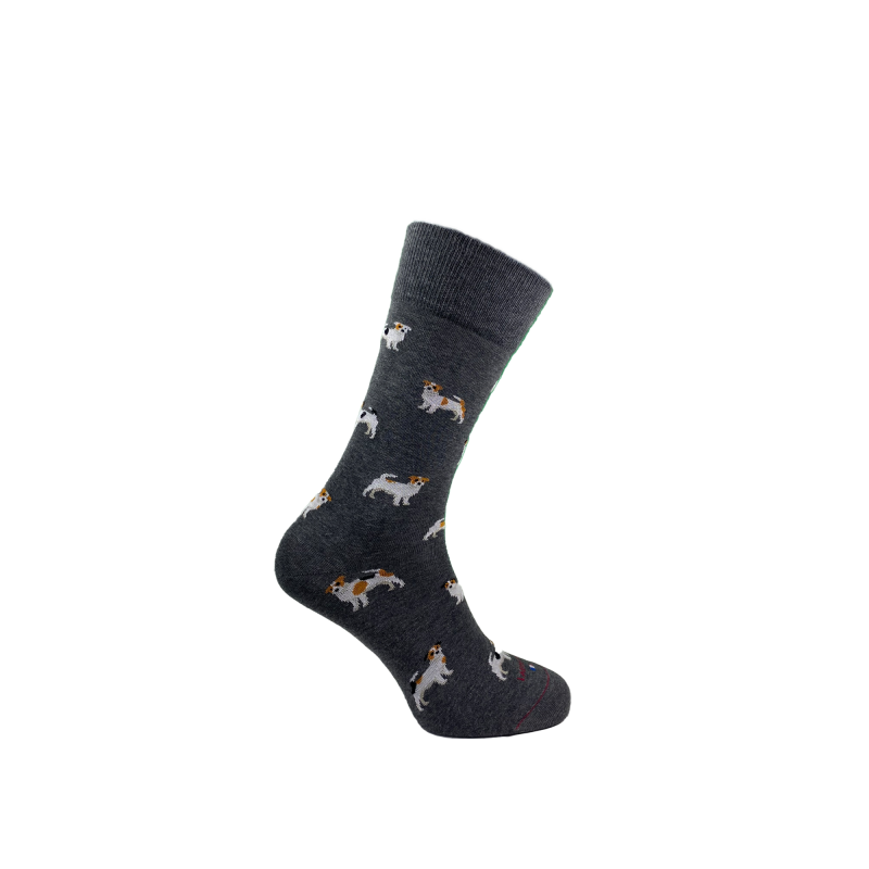 Chaussettes Gris Foncé Chien 34468 - Labonal